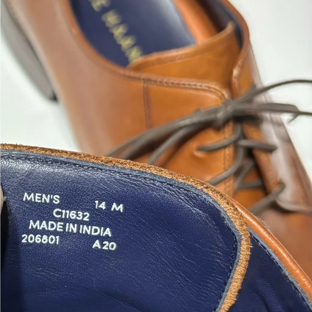 Cole Haan Tan Leather Men's‎ Oxfords